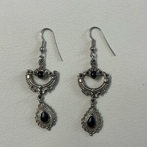 Black Dangle Earrings